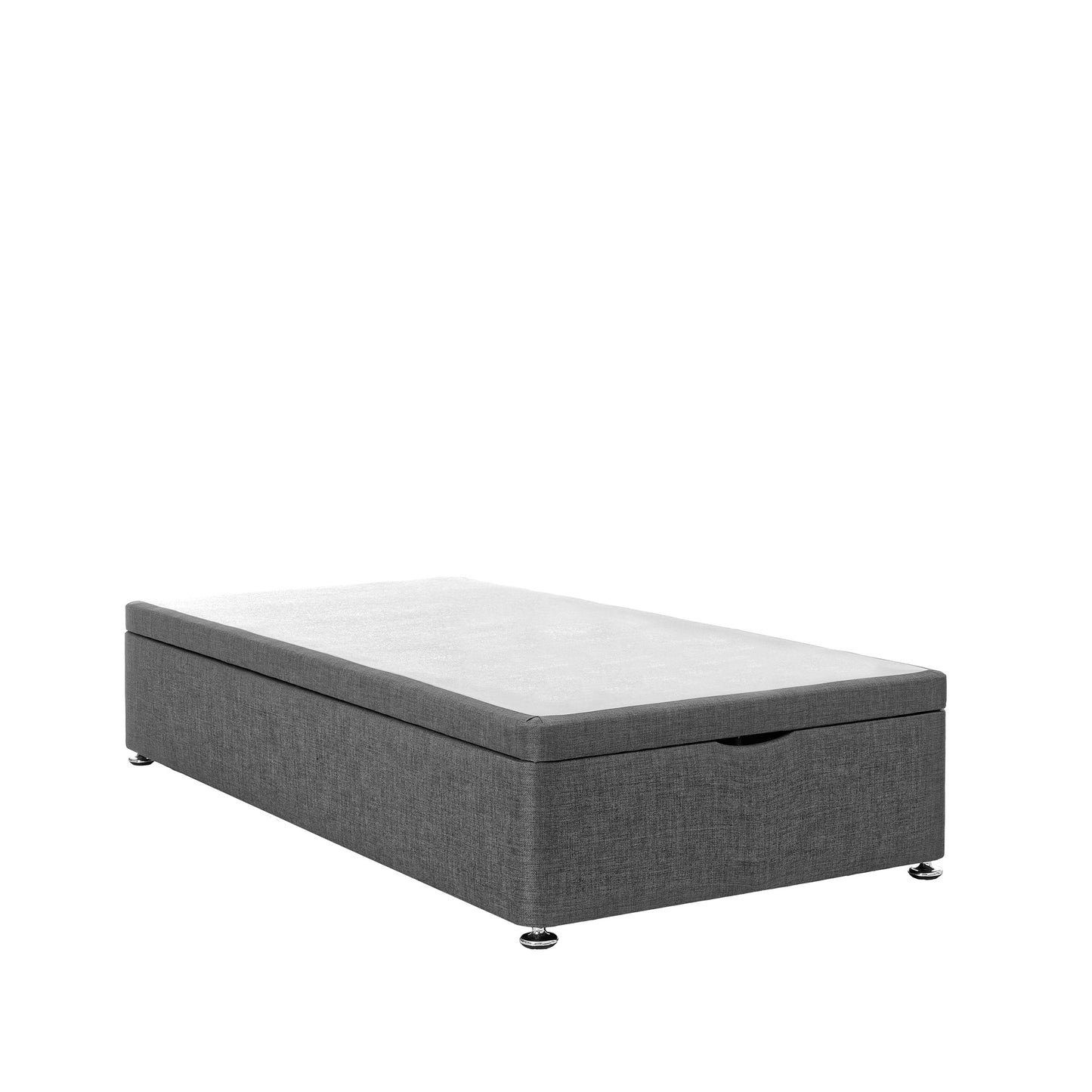 Airsprung End-Lift Single Charcoal Closed Ottoman