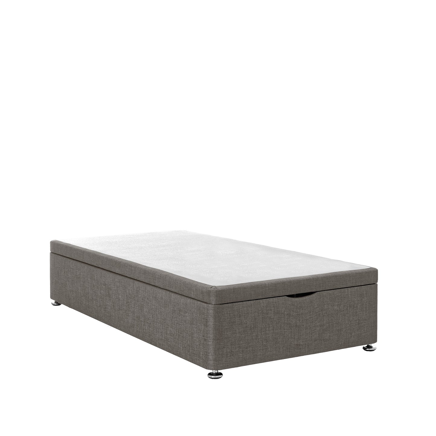 Airsprung End-Lift Single Slate Grey Closed Ottoman