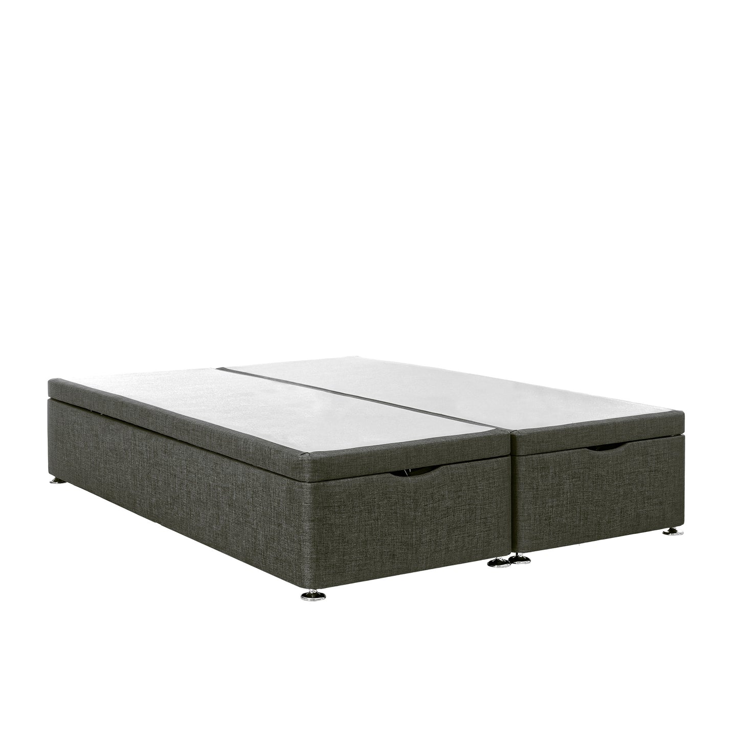 Airsprung End-Lift Double Charcoal Ottoman Closed