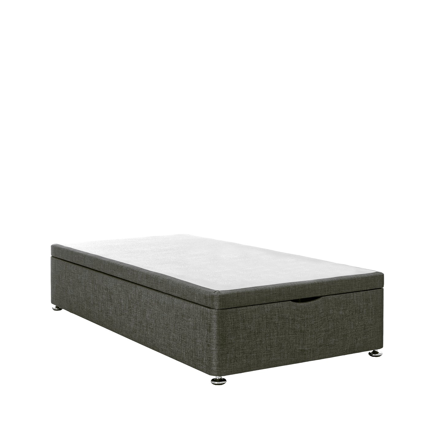 Airsprung End-Lift Single Charcoal Ottoman Closed