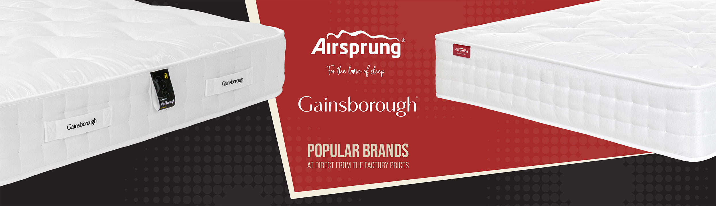 Airsprung & Gainsborough - Popular Brands at Direct From the Factory Shop Prices