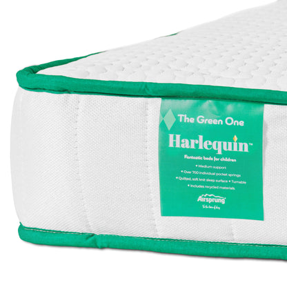Harlequin The Green One Kids Mattress Label